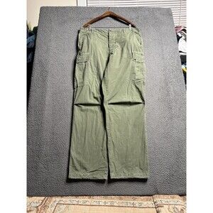 Vintage US Vietnam Rip Stop Poplin OG 107 60’s Green Cargo Pants Trousers 36x32